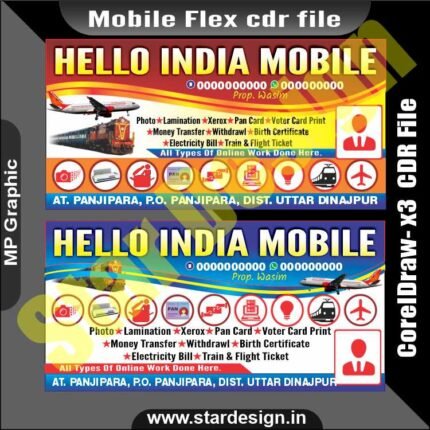 Sweet Shop Flex Banner Design for Printing & Designing Sample in Cdr and  PSD file, Free Download