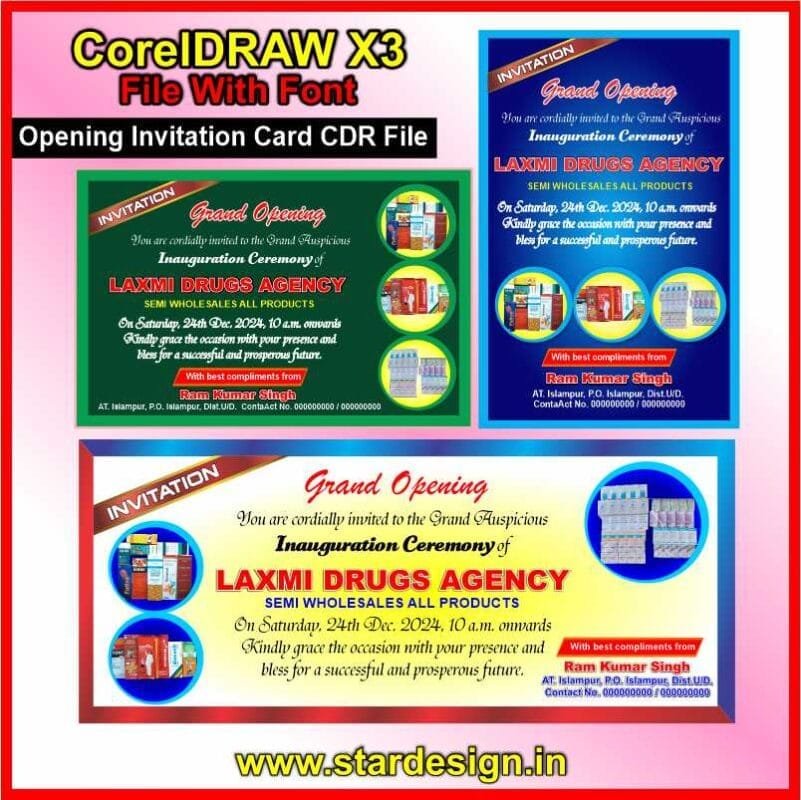 Creative Ramadan Poster Design Ideas for 2025: CDR Files and More 65 Drug Opening Invitation Card