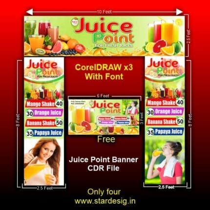 Juice Point Banner CDR File