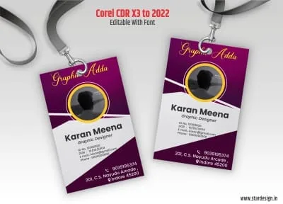 graphics designer id card