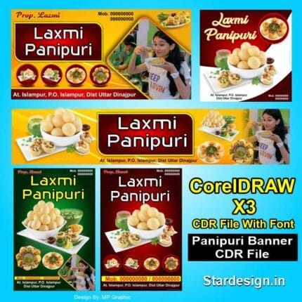 Panipuri Banner Design CDR File