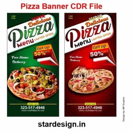 Pizza Banner CDR File