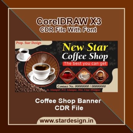 Coffee Shop Banner CDR File