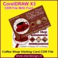 Coffee Shop Visiting Card CDR File