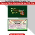 Dental Clinic Visiting Cards CDR File