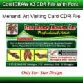 Mehandi Art Visiting Card CDR File