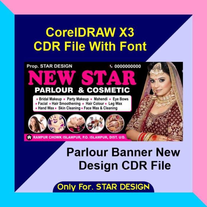 Parlour Banner New Design CDR File