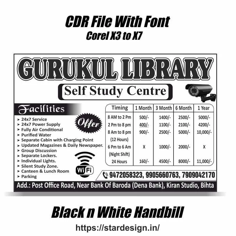 Library Handbill And Poster Design