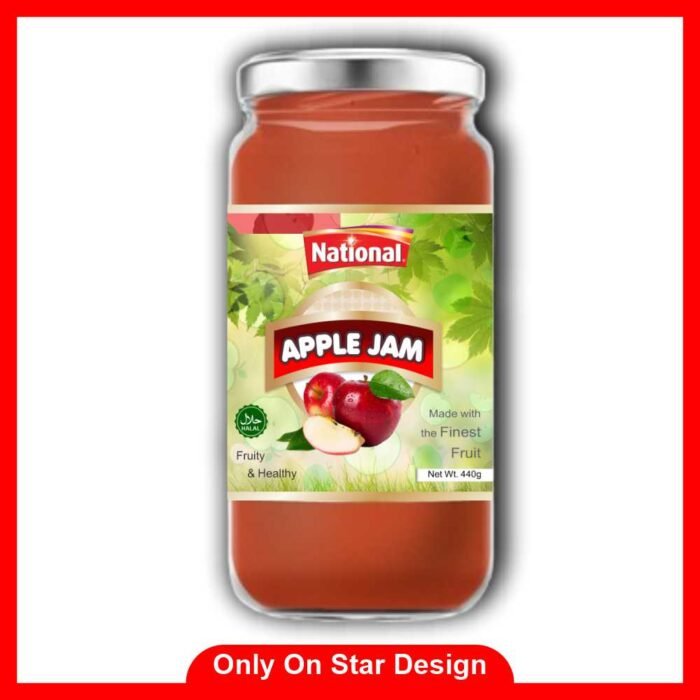Apple Jam Label Design CDR File