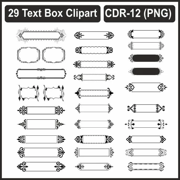 Name Box Cliparts