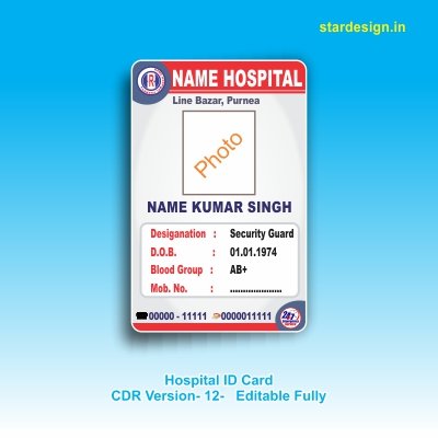 Hospital I Card Design Cdr