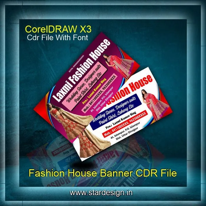 Fashion House Banner CDR File