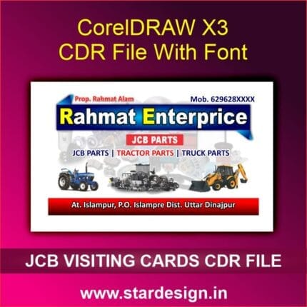 JCB VISITING CARDS CDR FILE