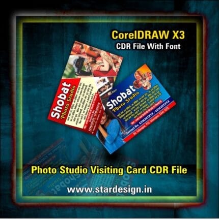 Photo Studio Visiting Card CDR File