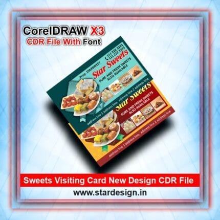 Sweets Visiting Card New Design CDR File