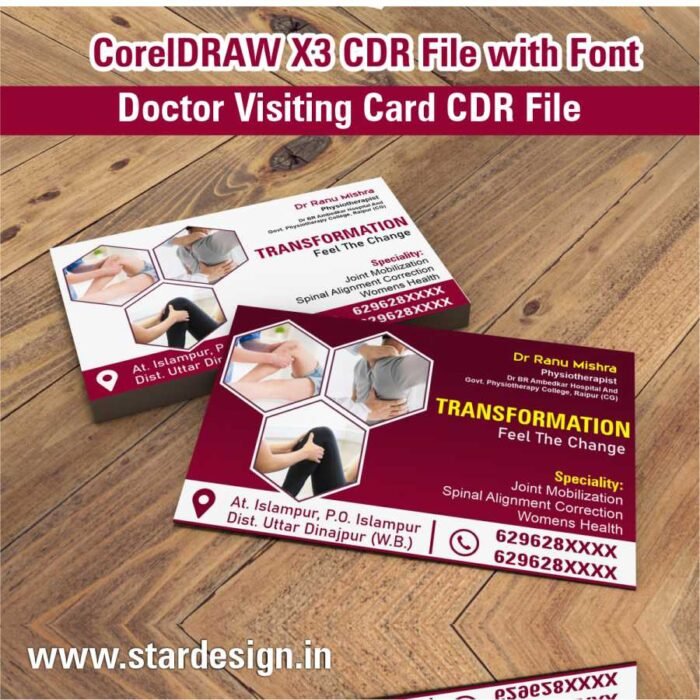 Doctor Visiting Card CDR File