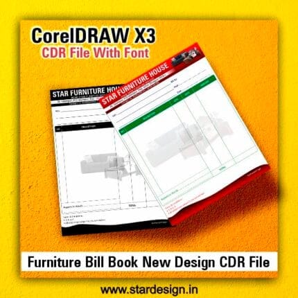 Furniture Bill Book New Design CDR File