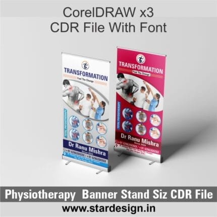 Physiotherapy Banner Stand Siz CDR File 1