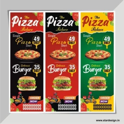 Pizza Shop Standee Design CDR File