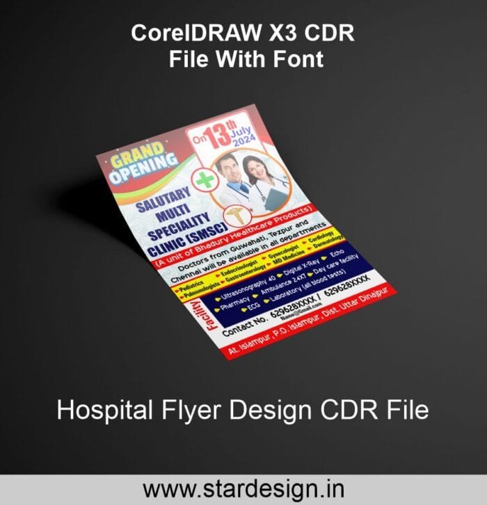 Hospital Flyer Design CDR File 2