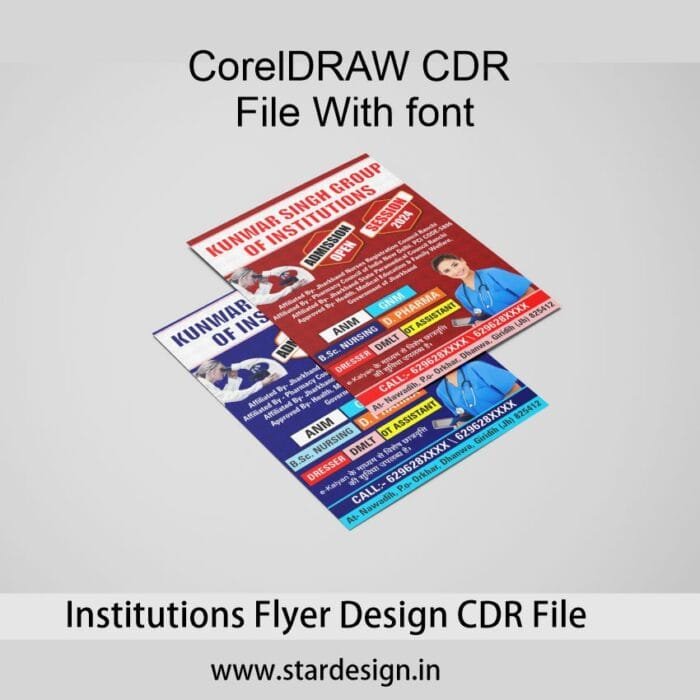 Institutions Flyer Design CDR File 2