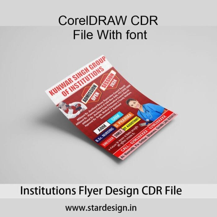 Institutions Flyer Design CDR File 3