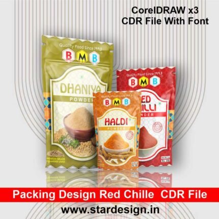 Packing Design Red Chilli CDR File