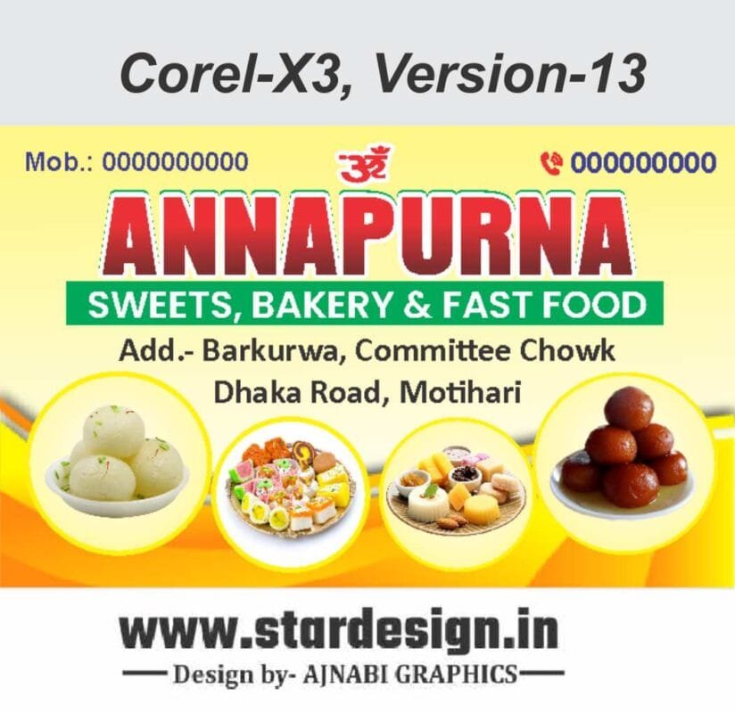 Sweets and Misthan Shop desing