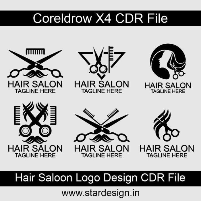 Hair Saloon Logo Design CDR File