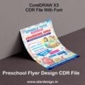 Preschool Flyer Design CDR File