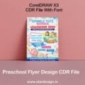 Preschool Flyer Design CDR File