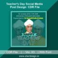 Teacher's Day Social Media Post Design CDR File 3