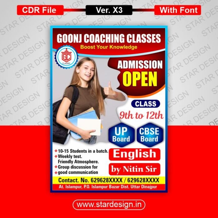 COACHING CLASSES Flyer Design CDR File