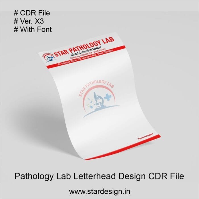 Pathology Lab Letterhead Design CDR File 3