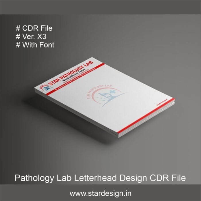 Pathology Lab Letterhead Design CDR File 4