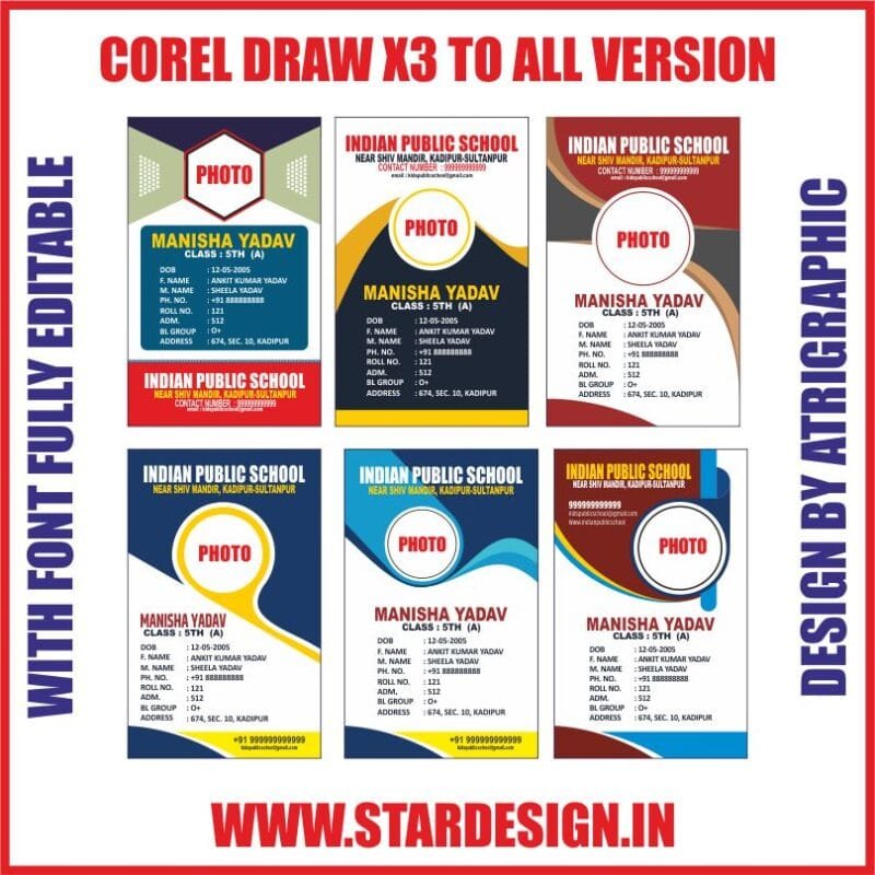 Creative Ramadan Poster Design Ideas for 2025: CDR Files and More 72 SCHOOL ID CARD DESIGN 2024