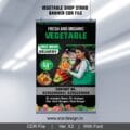 Vegetable Shop STAND Banner CDR File