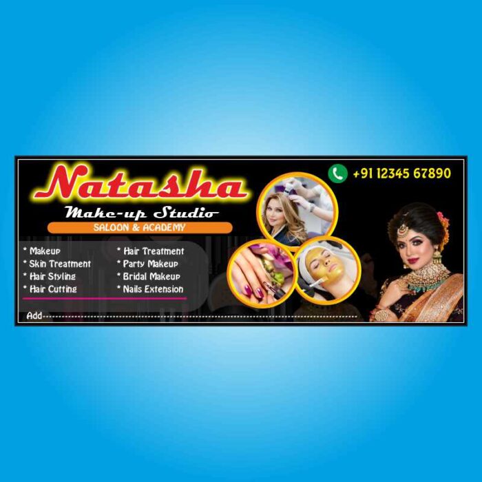 Makeup Parlour banner cdr