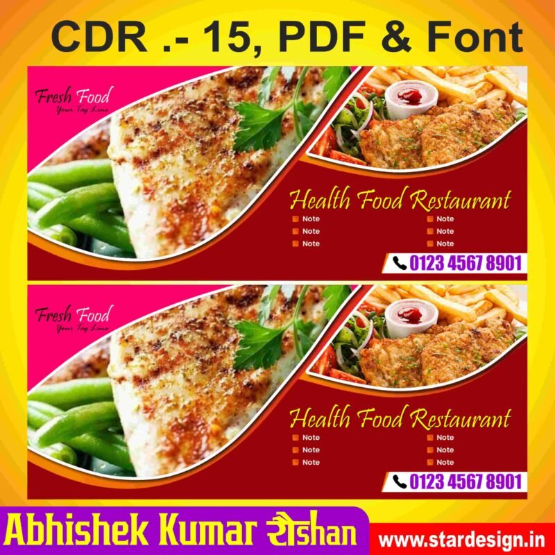 Creative Ramadan Poster Design Ideas for 2025: CDR Files and More 71 Reasturant Banner Design