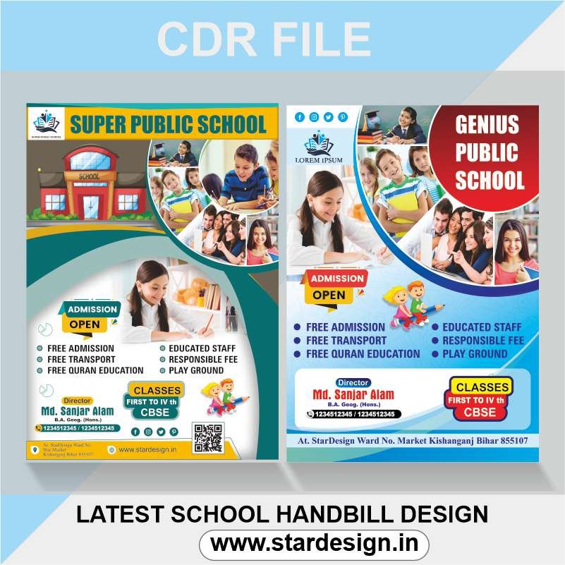 LATEST SCHOOL HANDBILL DESIGN