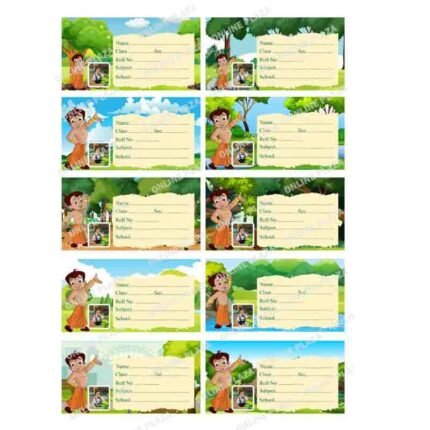 School Book Labels Stickers 10 PSD_ON