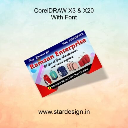 Bag Shop Visiting Card CDR File