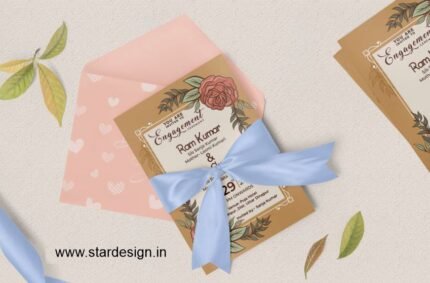 Engagement Invitation Card CDR File