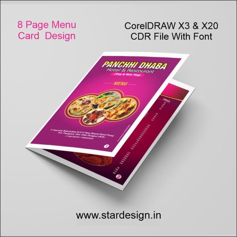 Cd R Restaurant Menu Restaurant Menu Card Design CDR File - Star Design