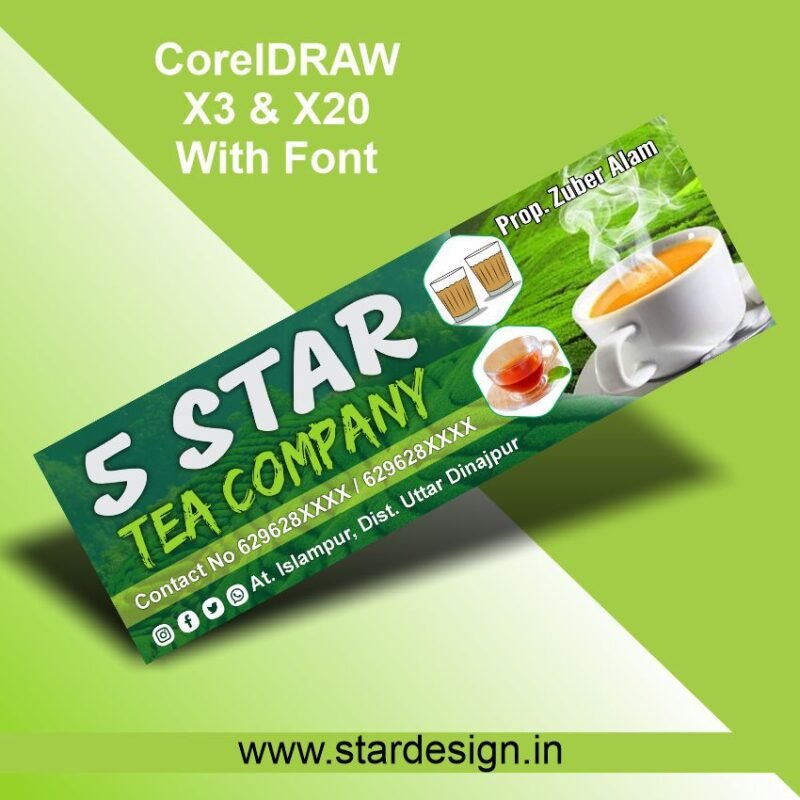 Creative Ramadan Poster Design Ideas for 2025: CDR Files and More 67 Tea Company Flex CDR File