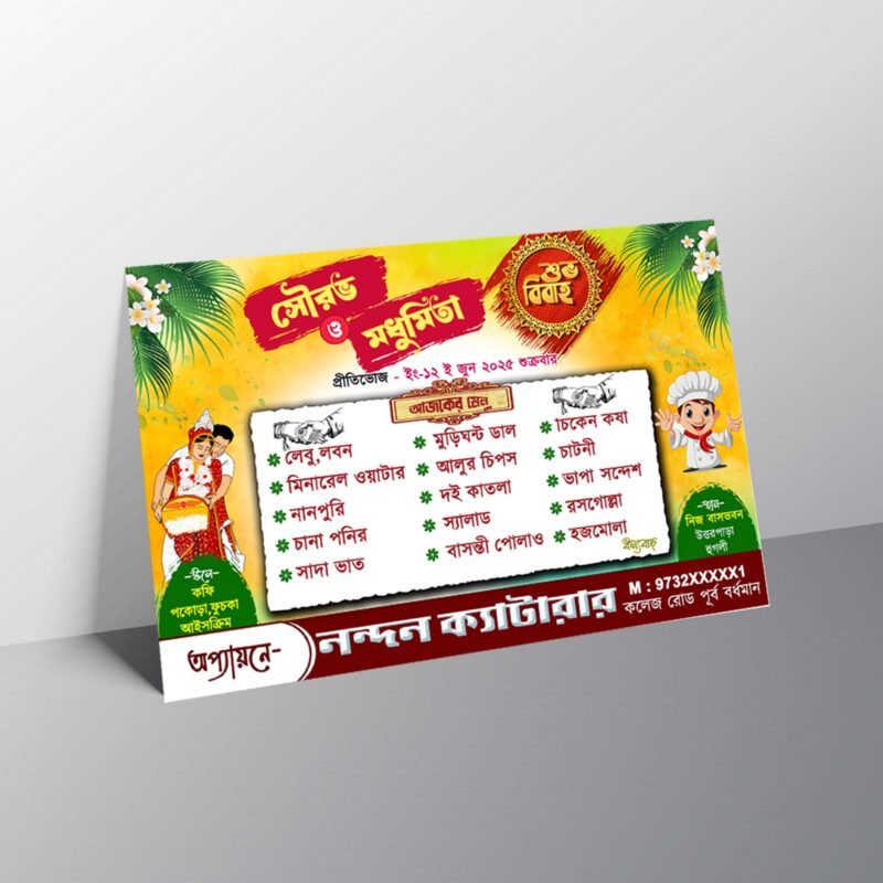 Creative Ramadan Poster Design Ideas for 2025: CDR Files and More 73 Wedding Menu Card PSD_ON