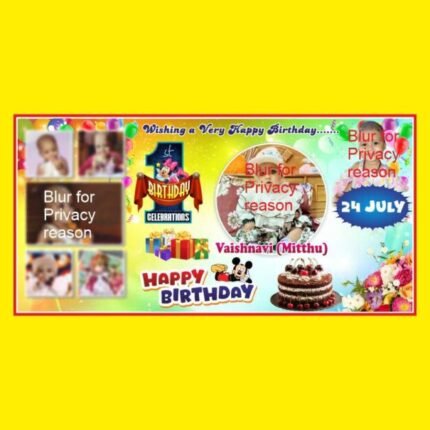 Birthday banner cdr