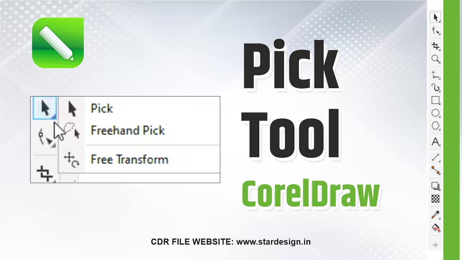 Pick Tool in CorelDraw