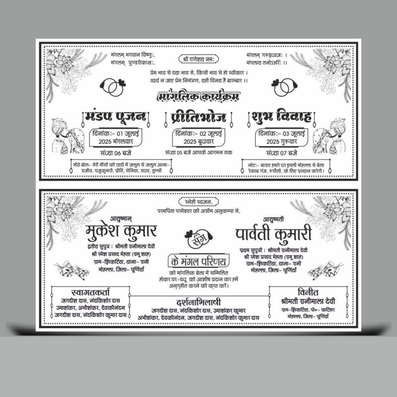 Creative Ramadan Poster Design Ideas for 2025: CDR Files and More 69 2 Fold Hindu Wedding Card Cdr