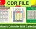 Islamic Calendar 2026 Calendar | Urdu Calendar | Islamic Calendar | Hizre Calendar 2026 | Cdr file